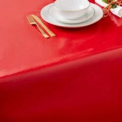 Bright Red By The Metre PVC