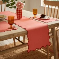 Scalloped Edge Table Runner -Online Tableware Store 30917677