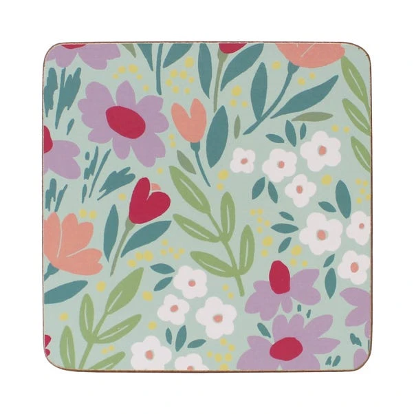 Set Of 4 Meadow Cork Back Coasters 2 Set Of 4 Meadow Cork Back Coasters - Image 2