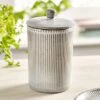 Large Steeple Embossed Canister
