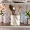 Twisted Utensil Pot Cream