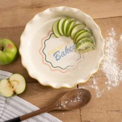 Ceramic Fluted Pie Dish