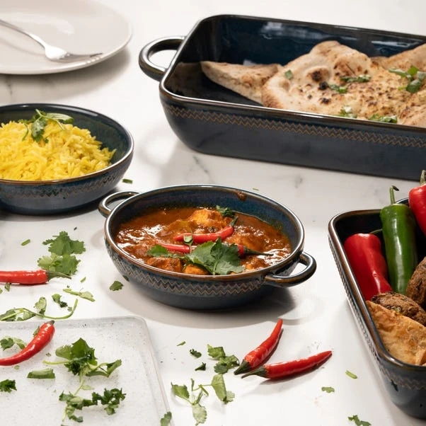 Stoneware Reactive Glaze Balti Dish 1 Stoneware Reactive Glaze Balti Dish