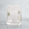 White Daisy Pressed Tumbler