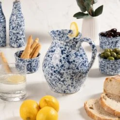 Stoneware Splatter Pitcher