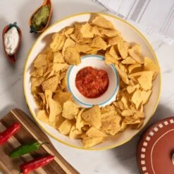Stoneware Chip And Dip Platter