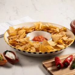 Stoneware Chip And Dip Platter -Online Tableware Store 30923212 alt03