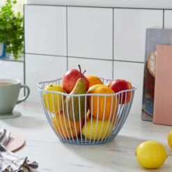 Wired Fruit Bowl Blue