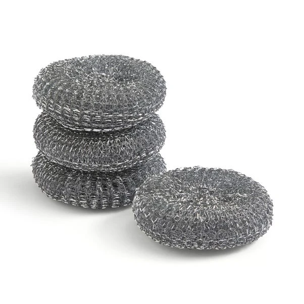 Pack Of 4 Steel Scourers 3 Pack Of 4 Steel Scourers - Image 3