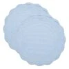 Set Of 2 Scalloped Quilted Placemats