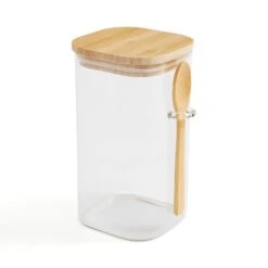 Glass Square Jar With Spoon -Online Tableware Store 30925121 alt02