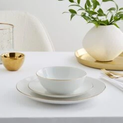 Gold Band 12 Piece Dinner Set -Online Tableware Store 30925827 alt04