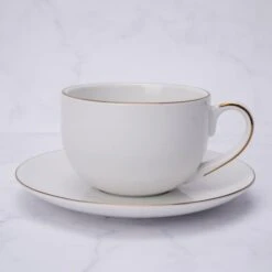 Gold Band Cup And Saucer