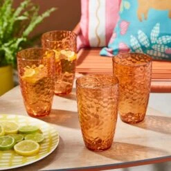 Umber Ripple Acrylic Tall Tumbler