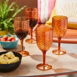 Ripple Acrylic Wine Glass