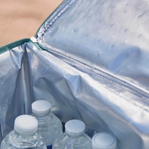 Coastal Stripe Jade Mist Picnic Bag 2 Coastal Stripe Jade Mist Picnic Bag - Image 2