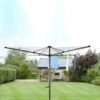 Rotary Outdoor Airer 4 Arm 60m Crank