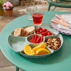 Chip & Dip Sage Green Sharing Plate