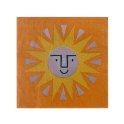 Pack Of 20 Sun Paper Napkins