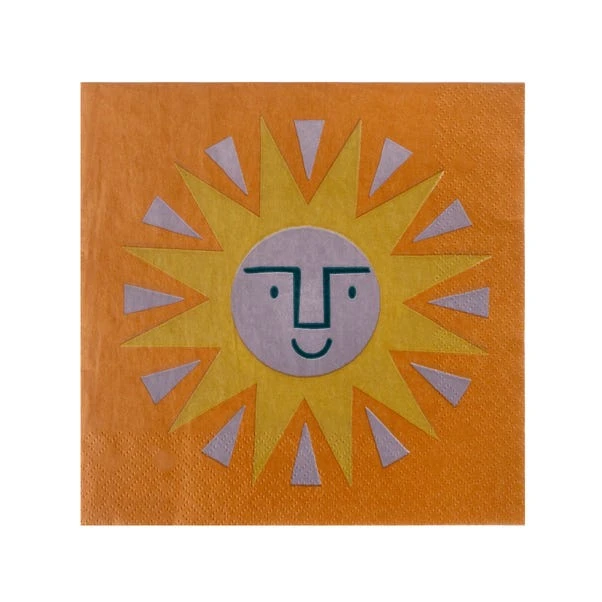 Pack Of 20 Sun Paper Napkins 1 Pack Of 20 Sun Paper Napkins