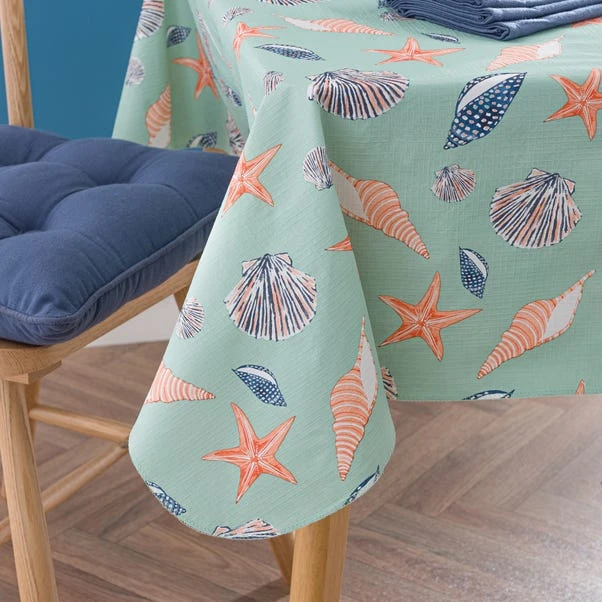 Shell Wipe Clean Tablecloth 2 Shell Wipe Clean Tablecloth - Image 2