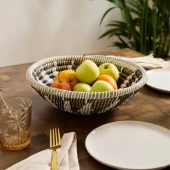 Sun Woven Shallow Bowl