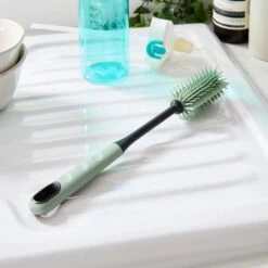 Soft Grip Silicone Bristle Bottle Brush