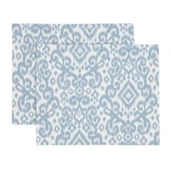 Set Of 2 Light Blue Ikat Placemat -Online Tableware Store 30931865 alt03