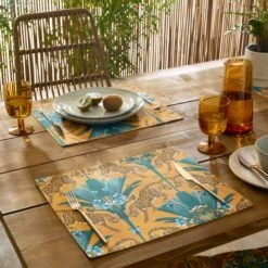 Set Of 2 Tropical Leopard Placemat