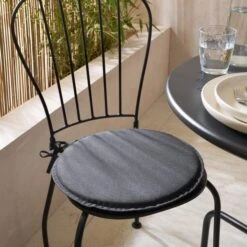 Set Of 2 Water Resist Round Seat Pads