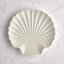 Shell Shaped Stoneware Side Plate