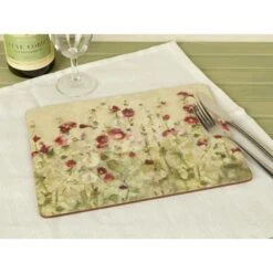 C TOPS Set Of 6 Wild Poppies Placemats