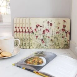 C TOPS Set Of 6 Wild Poppies Placemats -Online Tableware Store 30942723 alt04