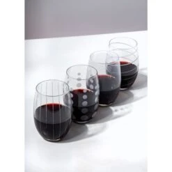 MIKASA Cheers Set Of 4 Stemless Wine