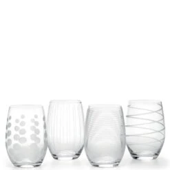 MIKASA Cheers Set Of 4 Stemless Wine -Online Tableware Store 30948592 alt03