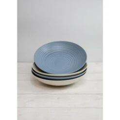 Kitchencraft 4 Piece Blue Pasta Bowl Set 22cm -Online Tableware Store 30948625 alt02