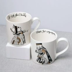 Alice In Wonderland Set Of 2 Mugs