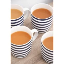 Kitchencraft Set Of 4 Blue And White Stripe Mugs -Online Tableware Store 30948717 alt07