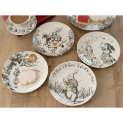 Alice In Wonderland Set Of 4 Side Plates