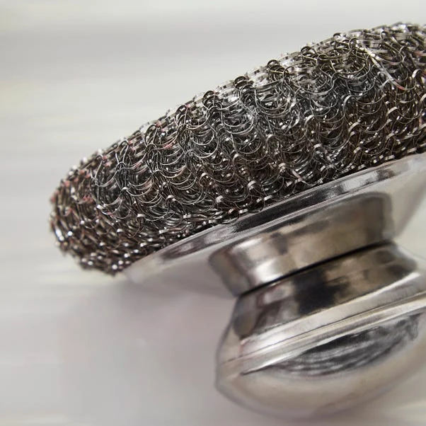 Steel Scourer With Stainless Steel Handle 2 Steel Scourer With Stainless Steel Handle - Image 2