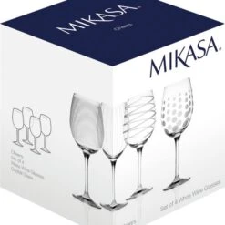 Set Of 4 Mikasa Cheers White Wine Glasses -Online Tableware Store 30965156 alt03